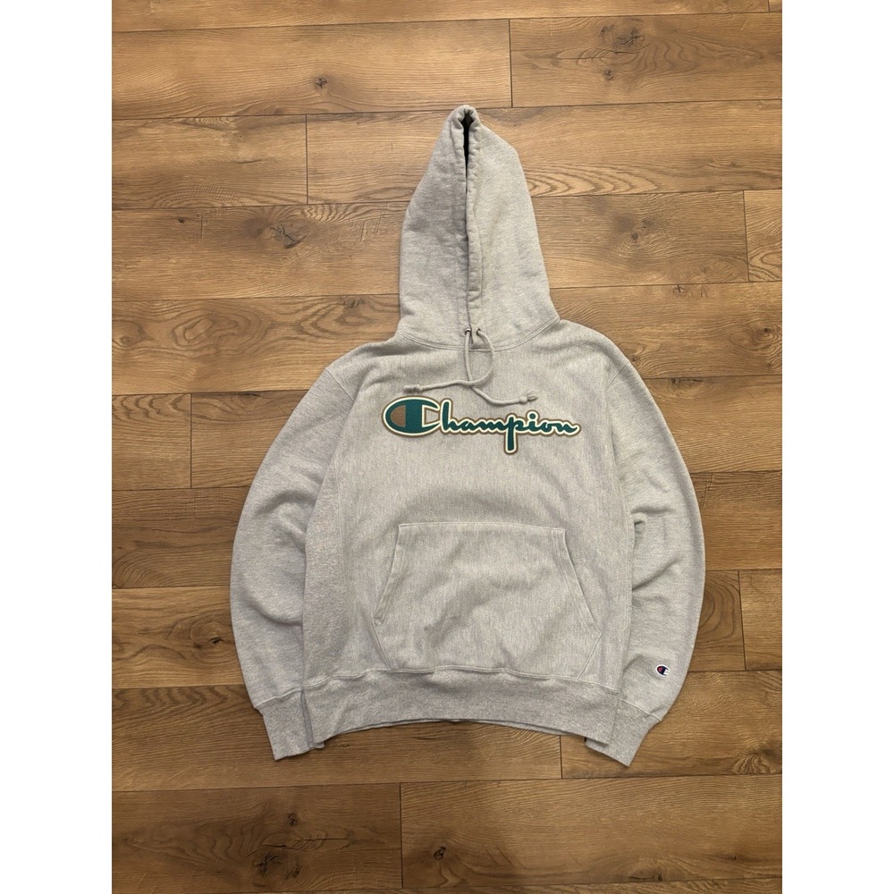 Champion Reverse Weave Embroidered Hoodie Men's Size Medium